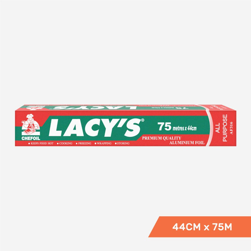 Lacy's Premium All-Purpose Aluminium Foil 44cm x 75m