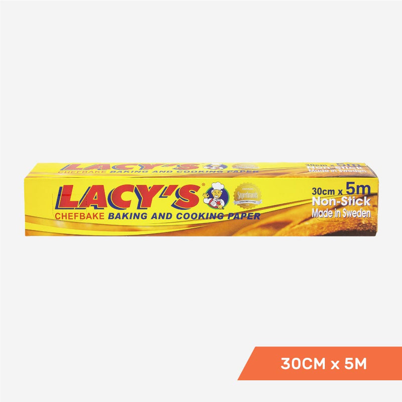 Lacy's ChefBake, Non Stick Baking/Cooking Paper, Siliconised, 30cm x 5m